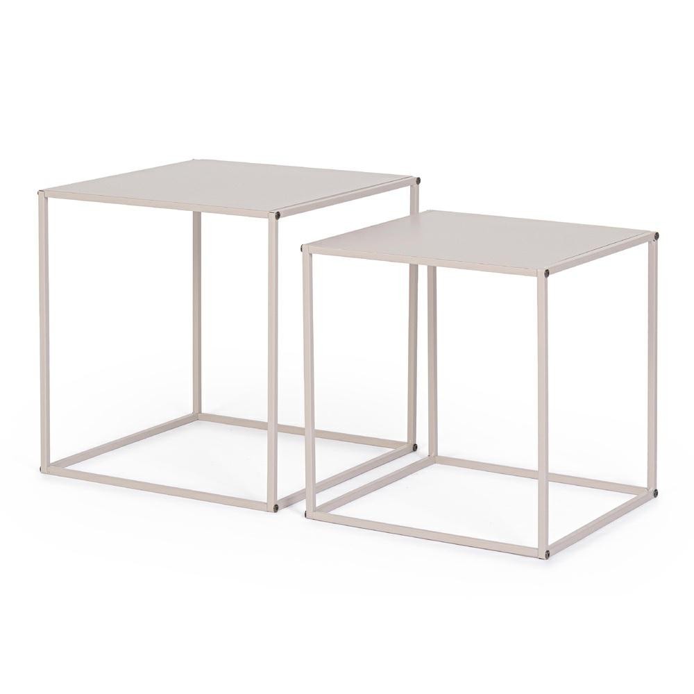 SET 2 TAVOLINI ALRIK QU BEIGE